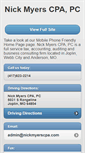 Mobile Screenshot of nickmyerscpa.com